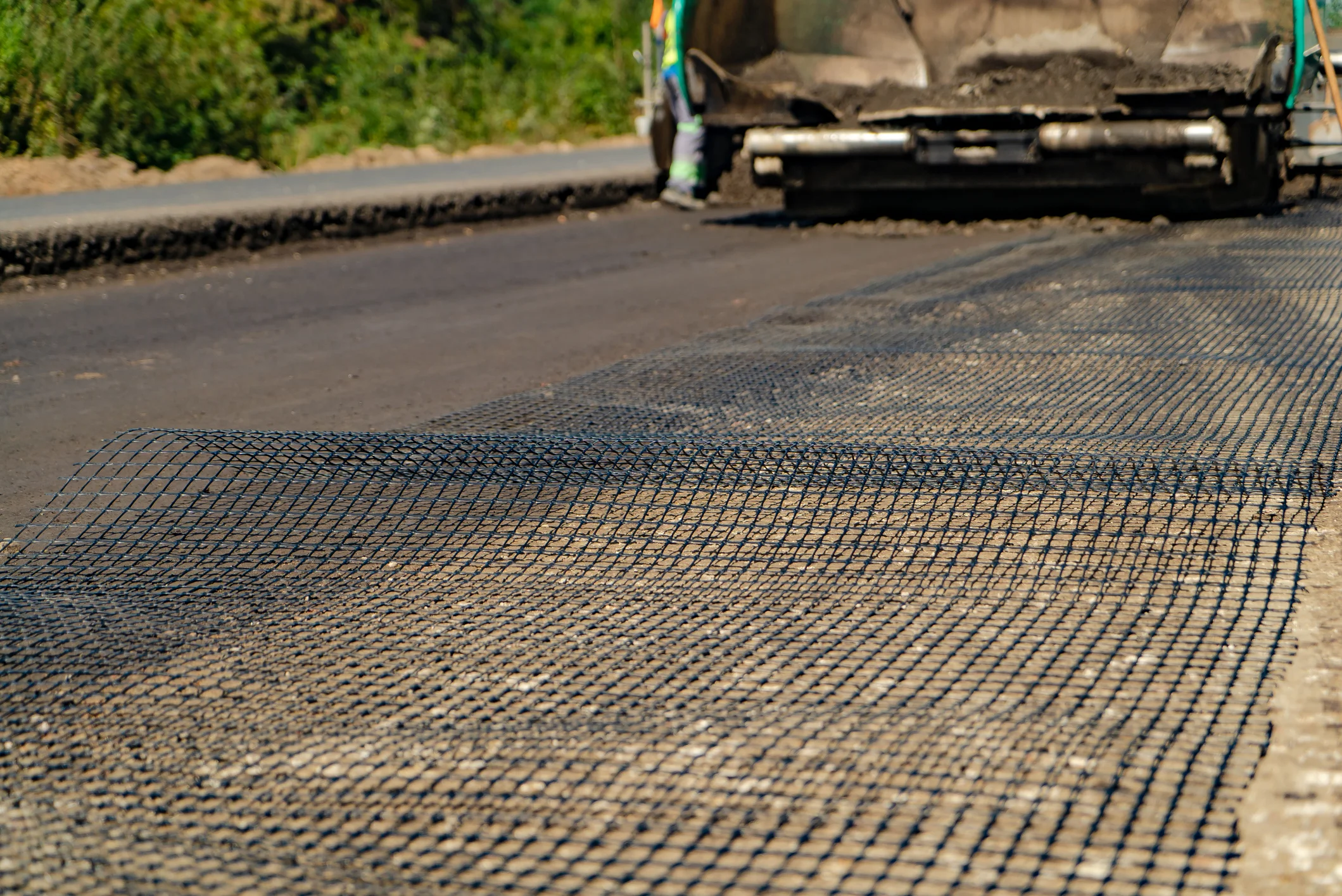 Geomallas para repavimentación